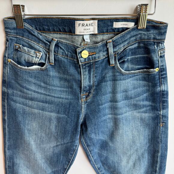 Frame Denim Le Garcon Cooper Relaxed Slim Boyfriend Distressed Jean size 24 - Picture 4 of 12